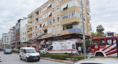 Ev yangını panik yarattı