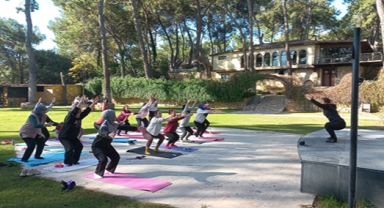 Güne sabah sporuyla başlıyorlar