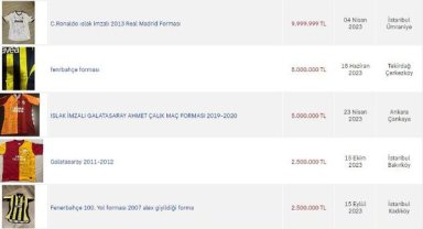 İmzalı forma pazarı çıldırdı