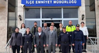 Kaymakam Altun, emniyet müdürlüğünü ziyaret etti