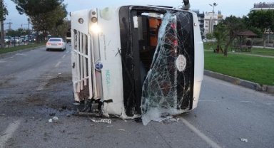 Kazada burnu bile kanamadı