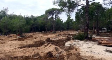 Molozunun ormana döküldüğü ve ağaçların kesildiği iddiasıyla suç duyurusu