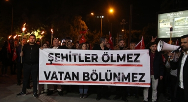 Şehitlere Saygı yürüyüşü düzenlendi