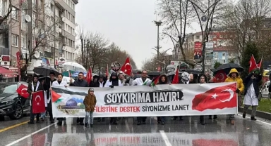 Sessiz Filistin yürüyüşü!