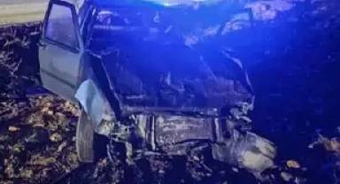 Takla atan otomobilde 4 kişi yaralandı