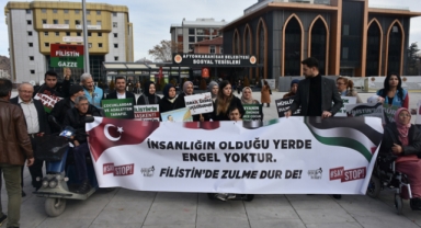 Gazze'ye yönelik saldırıları protesto edildi