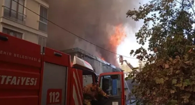 Yangın söndürme çalışması devam ediyor