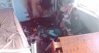 Yangında 4 kişi dumandan zehirlendi