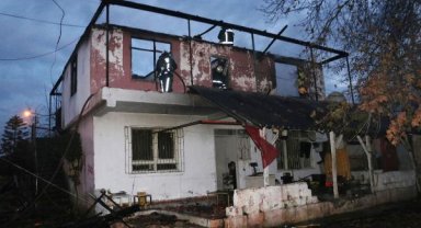 2 katlı binada yangın