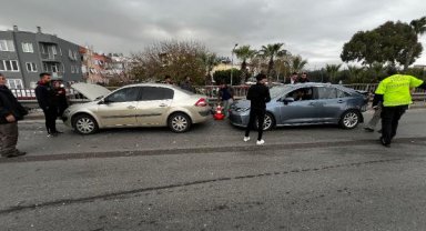 Zincirleme kazada kimse yaralanmadı 