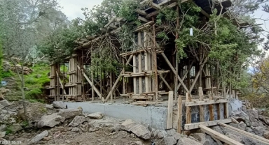 Ağaç dallarıyla gizlemeye çalıştılar