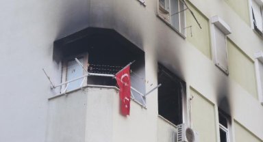 Apartmanda yangın paniği