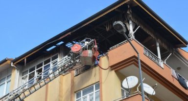 Çatı katında yangın 