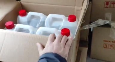 Çengel-6 Operasyonu:1 ton kaçak etil alkol ele geçirildi