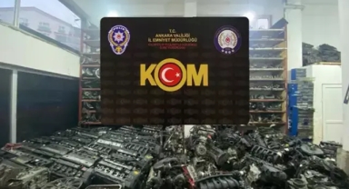 Çok sayıda kaçak araç parçası ele geçirildi