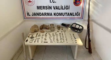 Kaçak kazı yaparken yakalandılar