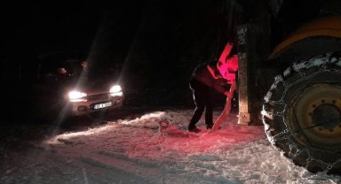 Yaylada kardan mahsur kaldılar 