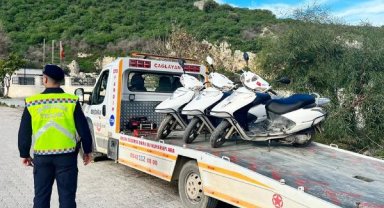 Kurallara uymayan motosikletlilere ceza