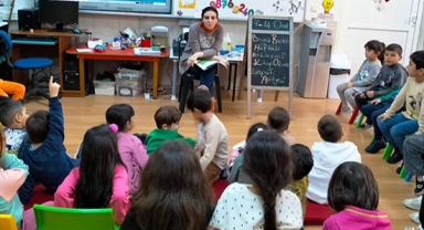 Kütüphanede anlamlı etkinlik 