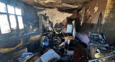 Müstakil ev yangında kullanılamaz hale geldi