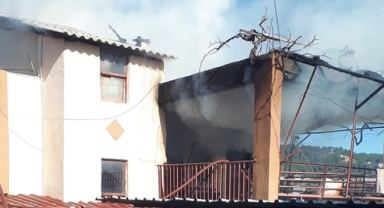 Müstakil evde yangın