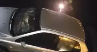 Otomobil denize uçtu