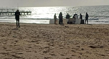 Sahilde kadın cesedi bulundu