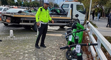 Skuterlar denetlendi