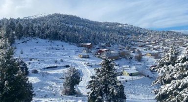 Toroslar'da eşsiz kar manzarası
