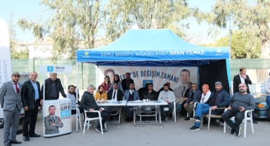 Yılmaz esnafı dolaştı 