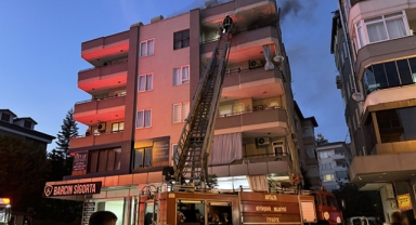 Apartman dairesinde yangın