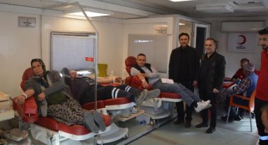Korkuteli sanayi esnafı kan bağışladı