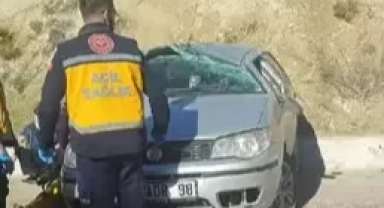 Otomobilin hakimiyetini kaybetti