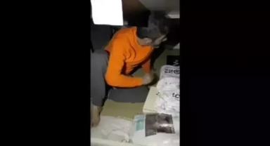Şüpheli, bazanın içinde yakalandı