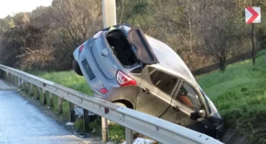 TEM Otoyolunda kaza