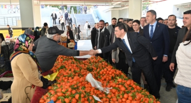 Tütüncü, Alanya'da esnaf ziyaretinde bulundu