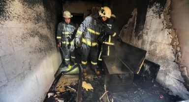Çocuk odasındaki yangın korkuttu