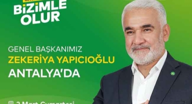 HÜDA PAR Genel Başkanı Antalya’da