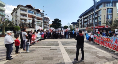 İsrail'i protesto ettiler