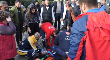 Öğrenciye kamyonet çarptı