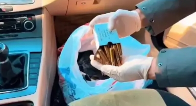 Otomobilde 15 bin 610 mermi ele geçirildi