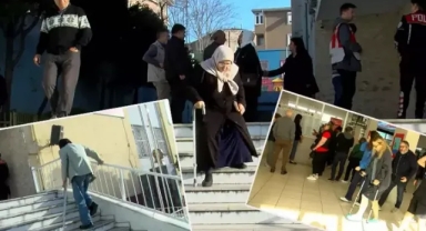 Oy kullanmak için merdivenleri aştılar