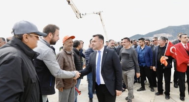 Törenle temel atıldı
