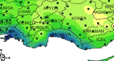 Yağış rekoru Kemer'de