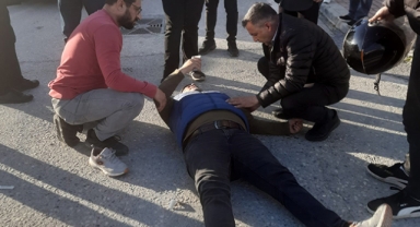 Yaralıya müdahale Başkan adayından