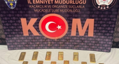 Antalya'da 12 kilogram altın ele geçirildi