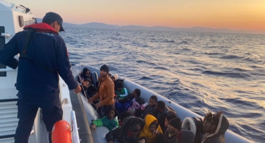 Düzensiz göçmenler kurtarıldı