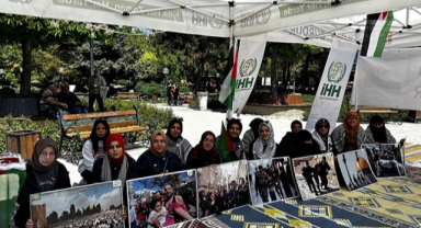 Filistinlilere destek için oturma eylemi