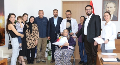 Hastaneye tekerlekli sandalye bağışı