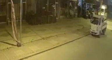 Kameralara yakalandı